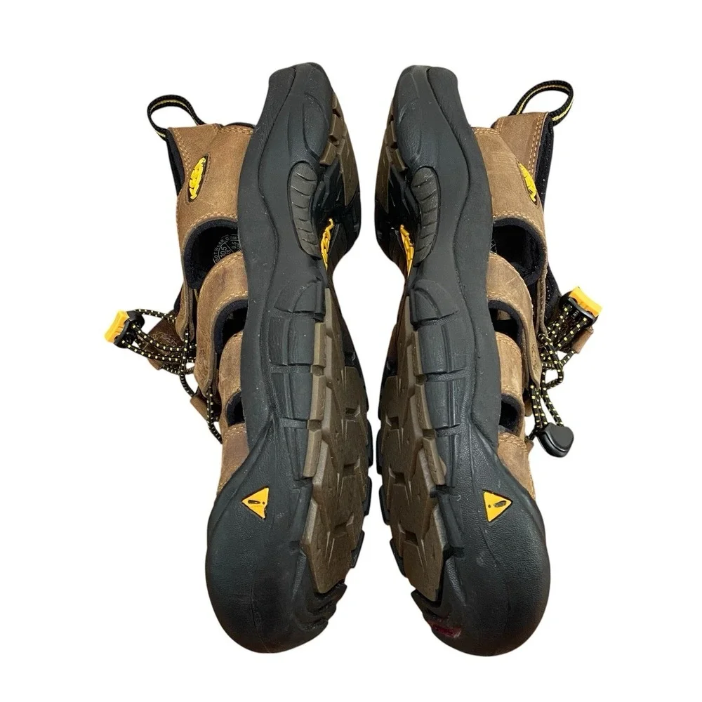 Keen Sandals Leather Waterproof Hiking Bison Brown 1001870  Men's 10.5 Newport